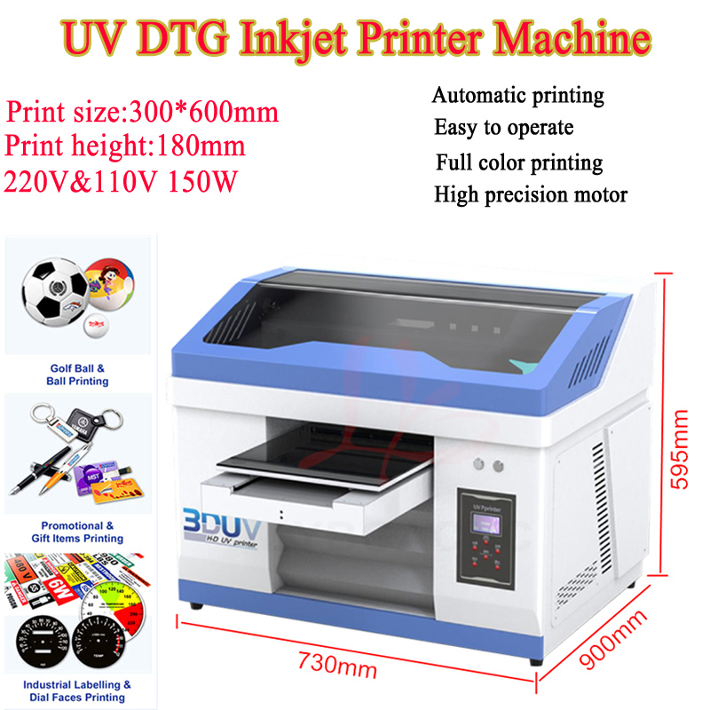 Uv Flatbed Printer - LY 3060 220V 110V 완전 자동