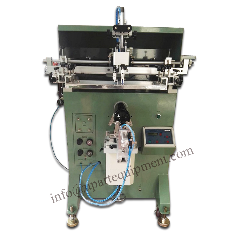 Commercial Printing Press Machine - 와인병 실크스크린 인쇄기 유리 용기 곡면
