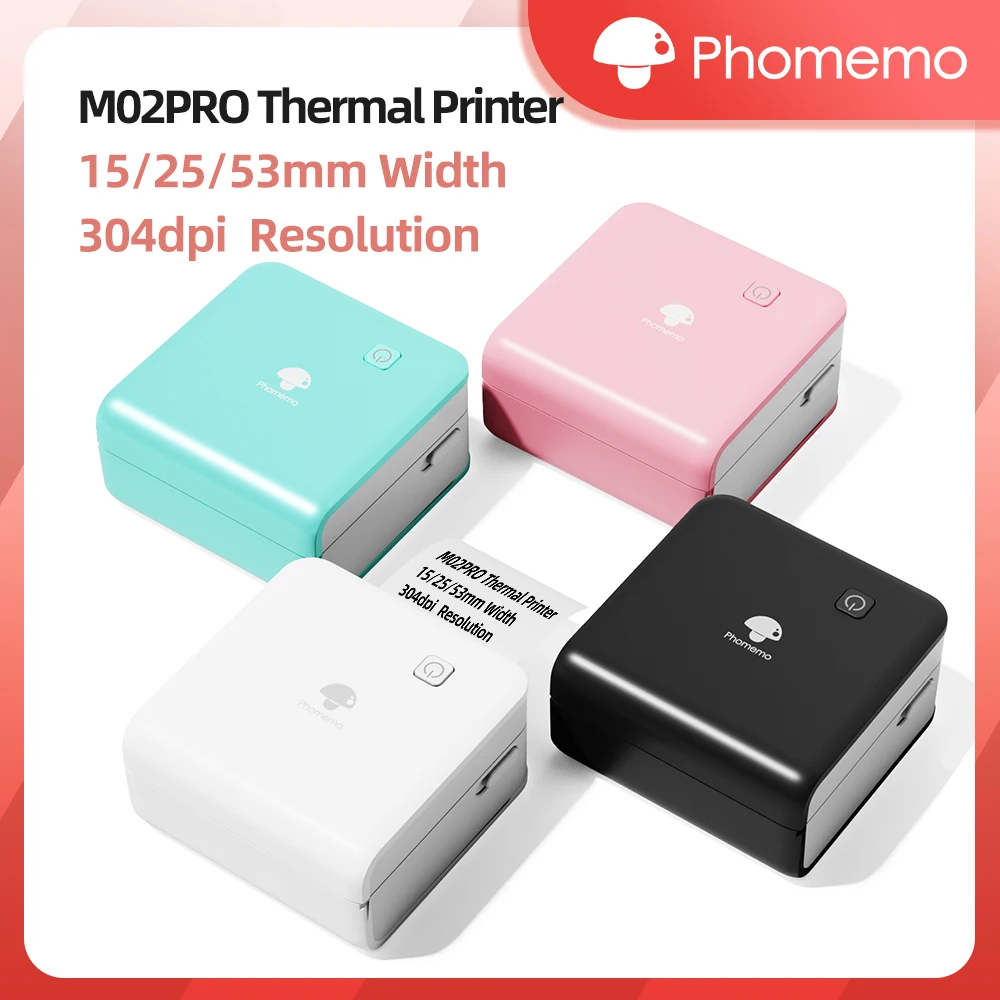 Commercial Printing Labels - Phomemo M02Pro 미니 휴대용 프린터 무선
