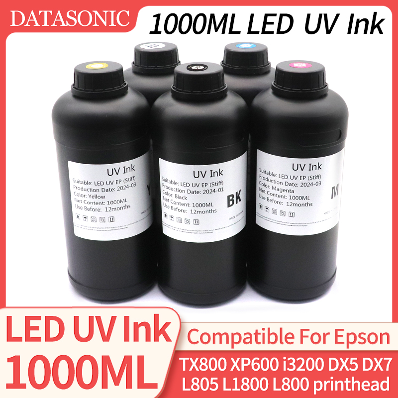Uv Flatbed Printer - 1000ML LED UV 잉크 TX800 XP600