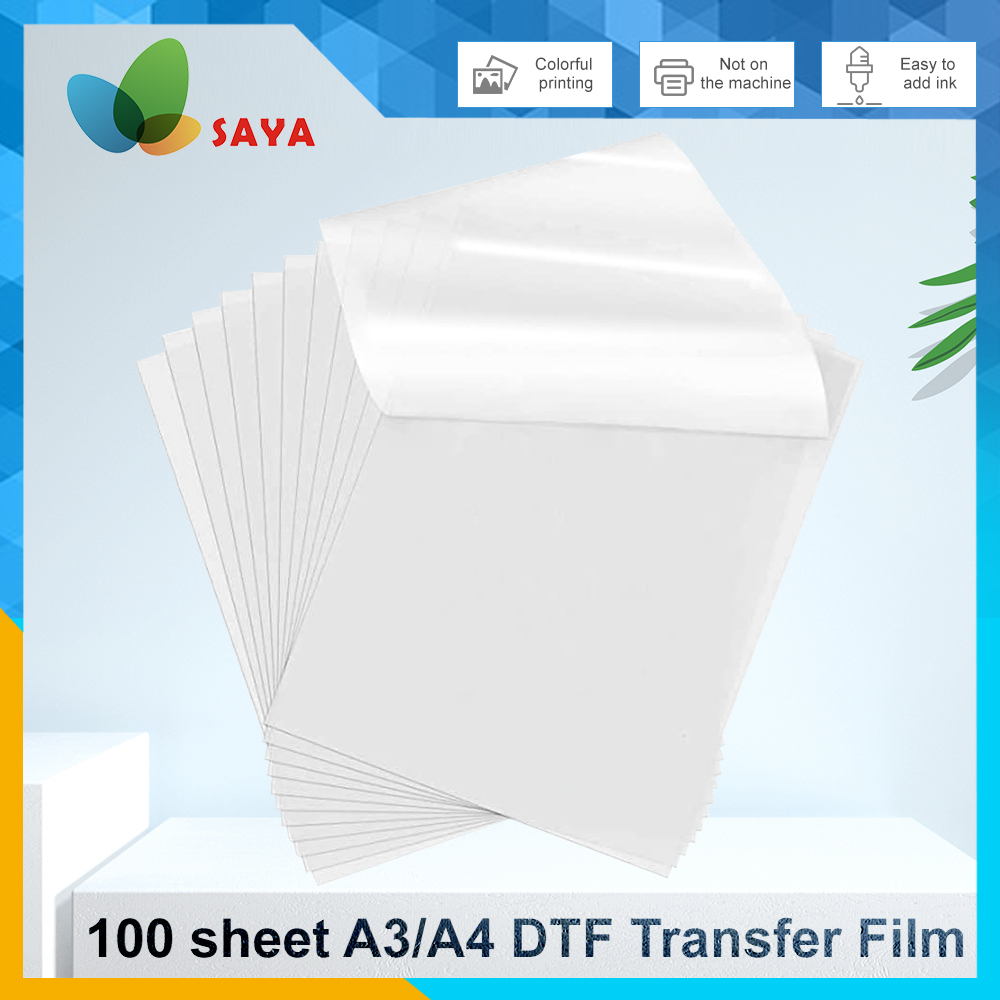 Printable Heat Transfer Vinyl - 50/100 Pcs DTF 필름 A3/A4 양면