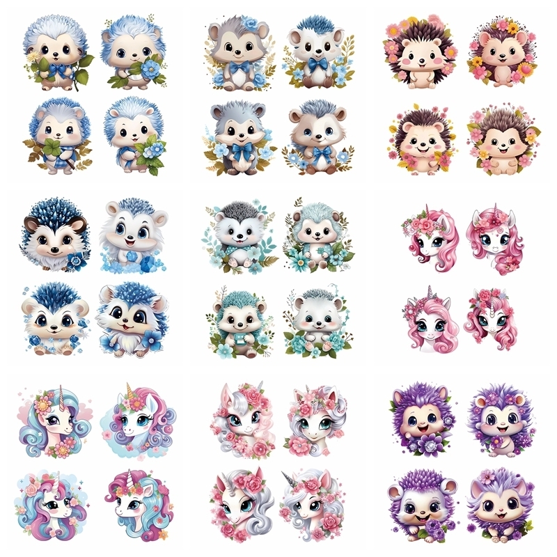 Printable Heat Transfer Vinyl - 고슴도치 유니콘 열전달 핫 스탬핑 철