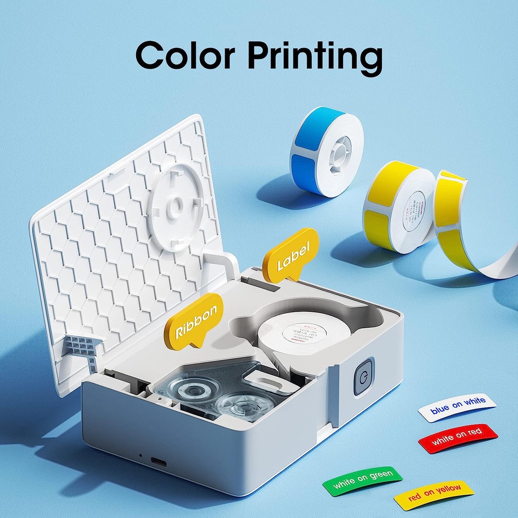 NIIMBOT B18 컬러 라벨 프린터, 무선 Blue - Commercial Printing Labels 리뷰 및 가격