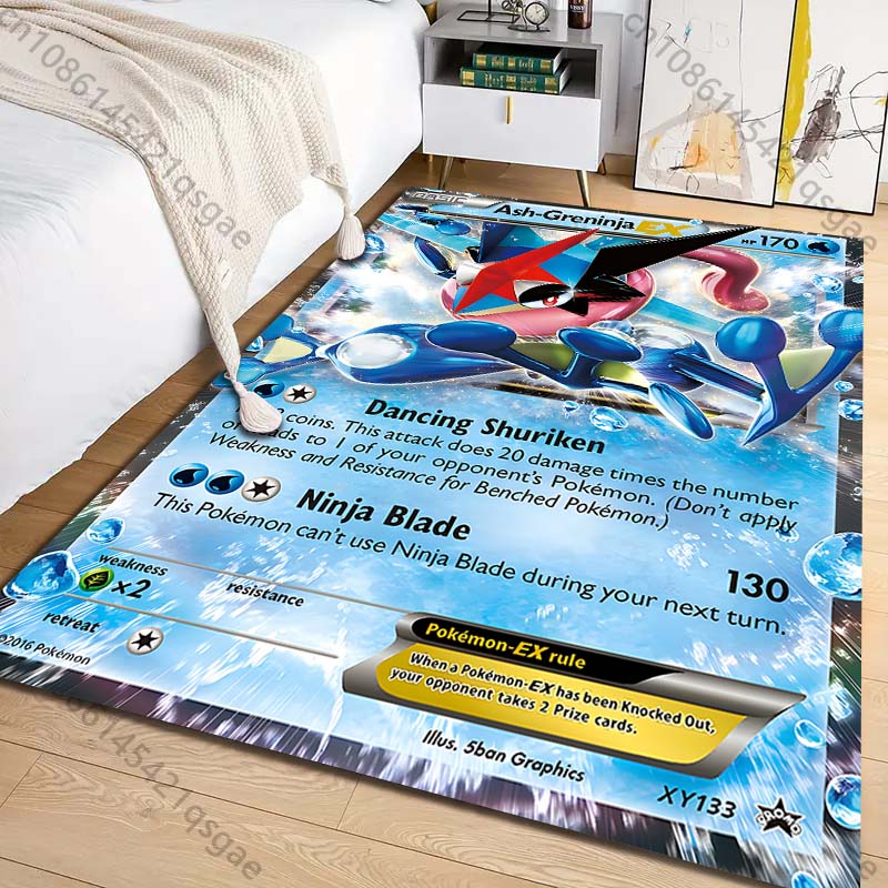 1PC 포켓몬 그레닌자 카드 프린트 카펫 거실 침실 어 - Commercial Printing & Packaging Pvt Ltd 리뷰 및 가격