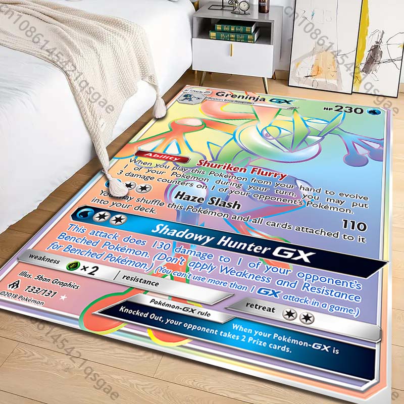 1PC 포켓몬 그레닌자 카드 프린트 카펫 거실 침실 어 - Commercial Printing & Packaging Pvt Ltd 리뷰 및 가격