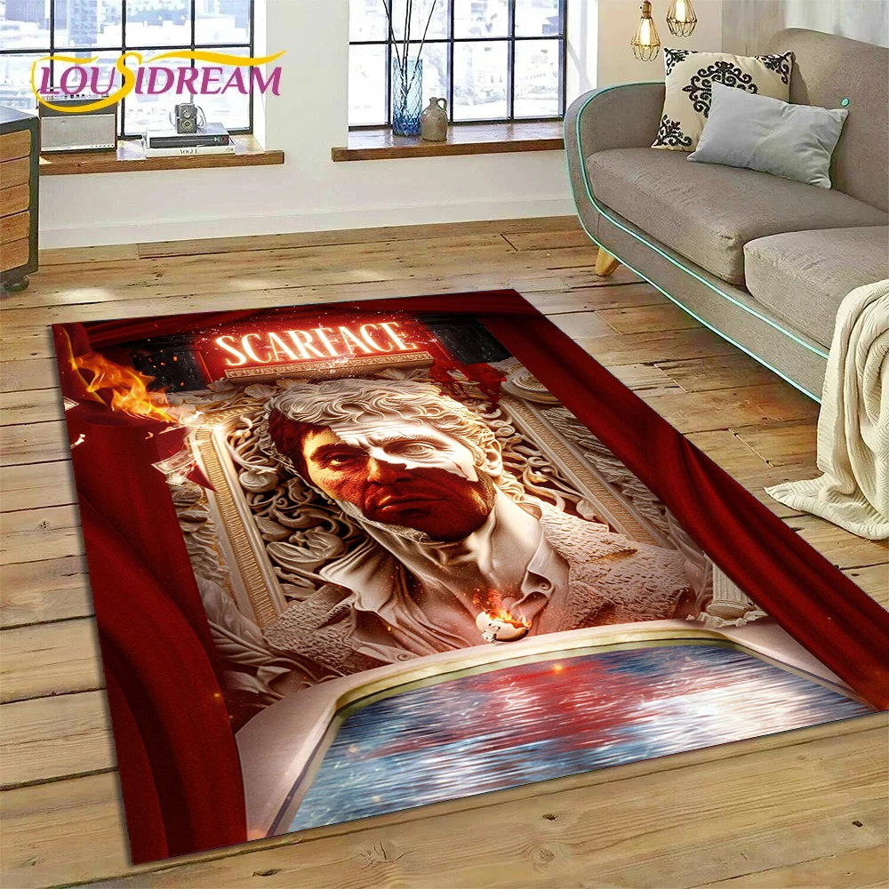 Scarface Tony 3D 인쇄 영화 러그 카펫 거 - Commercial Printing Machine For Sale 리뷰 및 가격