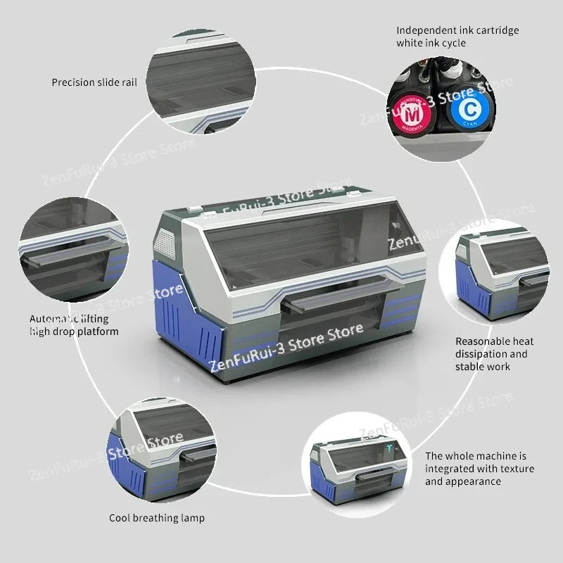 A2 사이즈 UV 평판 프린터 3D 질감 양각 인쇄 기 - Uv Flatbed Printer 리뷰 및 가격