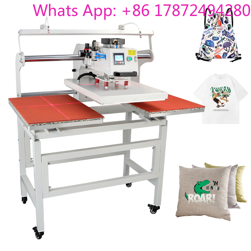 듀얼 전기 슬라이드 열 프레스 기계, 티셔츠 의류 열전 - Commercial Printing Press Machine 리뷰 및 가격