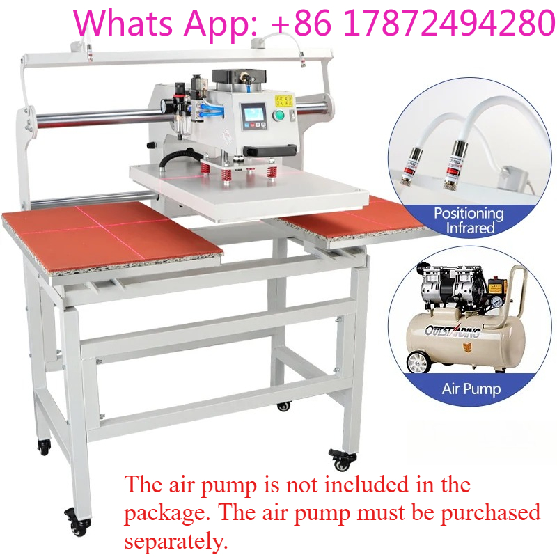 듀얼 전기 슬라이드 열 프레스 기계, 티셔츠 의류 열전 - Commercial Printing Press Machine 리뷰 및 가격