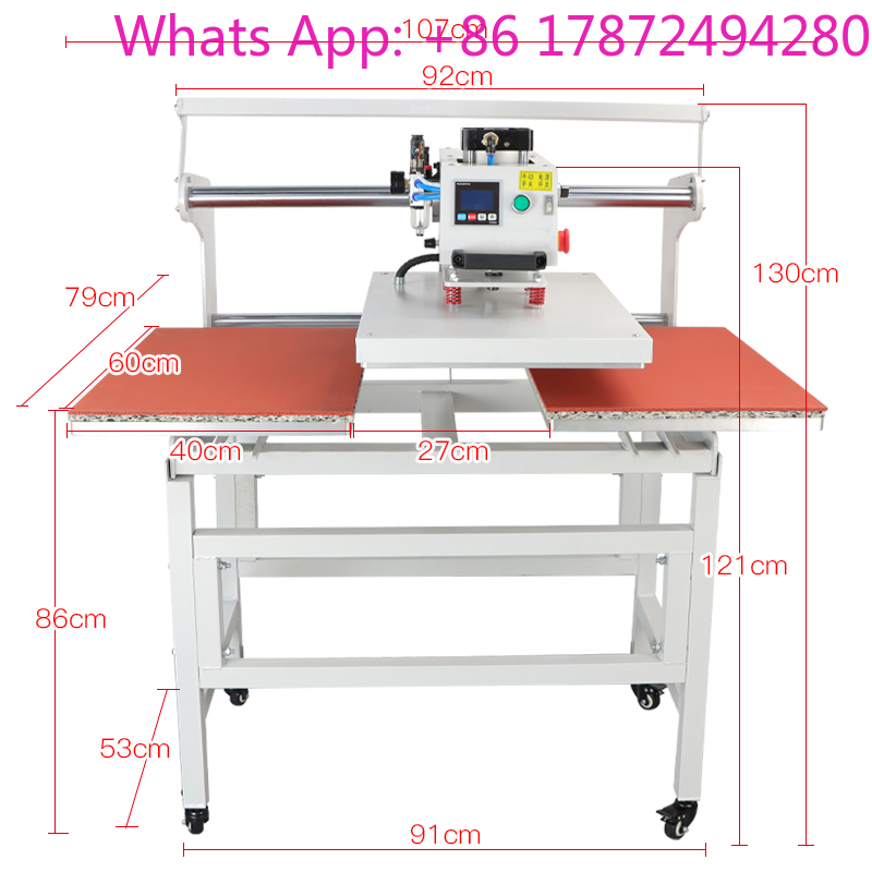 듀얼 전기 슬라이드 열 프레스 기계, 티셔츠 의류 열전 - Commercial Printing Press Machine 리뷰 및 가격