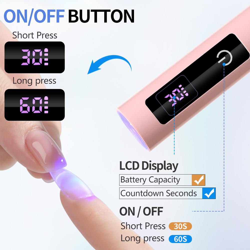 터치 램프 네일 UV LED 드라이어 휴대용 충전식 손 - Uv Led Lamp Printer 리뷰 및 가격