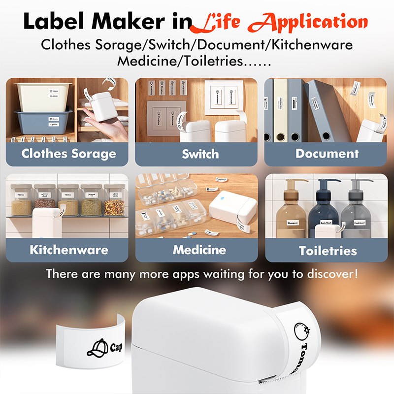 L12 라벨 프린터 휴대용 열전사 프린터 잉크리스 미니 - Commercial Printing Labels 리뷰 및 가격