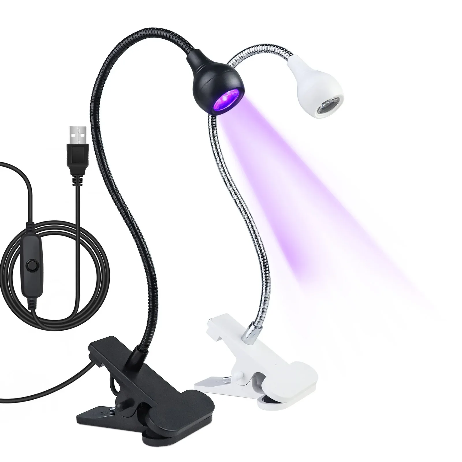 매니큐어 젤 클립 온 유연한 책상 미니 USB 네일 램 - Uv Led Lamp Printer 리뷰 및 가격