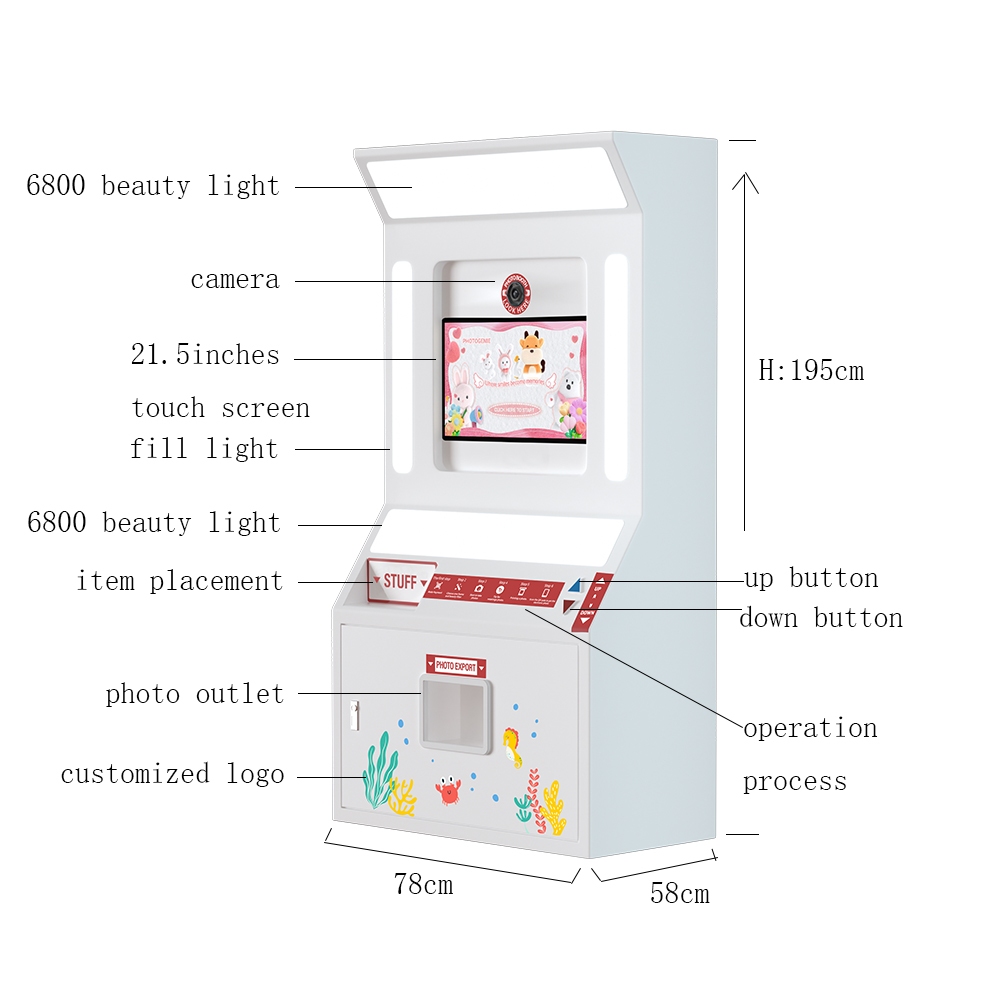 셀프 서비스 사진 부스 터치스크린 즉석 인화 사진 부스 - Commercial Printing & Packaging Pvt Ltd 리뷰 및 가격